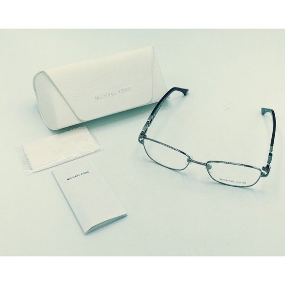 MICHAEL KORS Eyeglasses MK363 038 Black Silver Plastic Metal Frames 52*17*135 - Picture 1 of 6